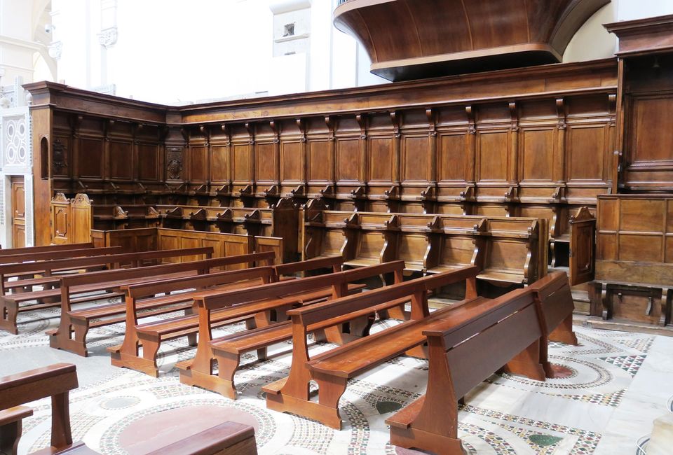 Cattedrale di san Matteo. Navata centrale, il coro ligneo #laculturanonsiferma